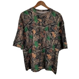 AMONGST OTHERS Mens Leaf Camo T-Shirt Size L Designed in NYC Studio NWT Hunting